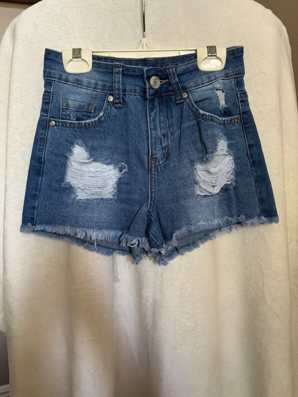 Gogo Jeans High Rise Denim Shorts